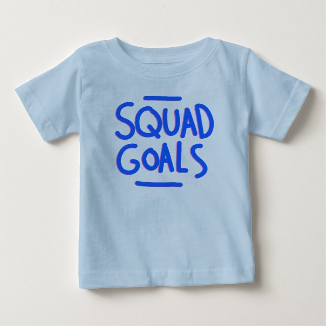 CAMISETA PARA BEBÊ OBJETIVOS DO PELOTÃO DO BEBÊ - PELOTÃO! (Frente)