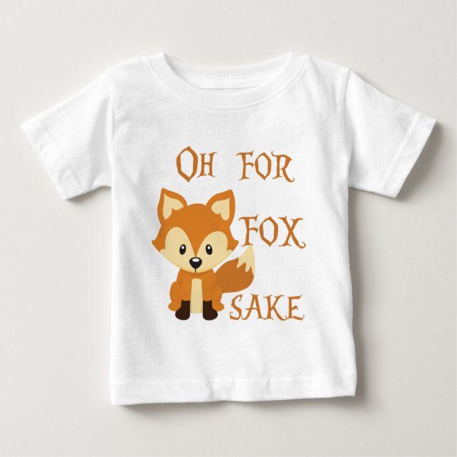 Camiseta Para Bebê Oh para a causa do Fox (Frente)