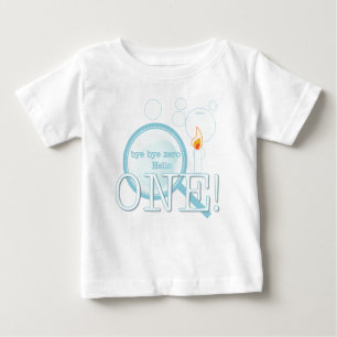 Camiseta Para Bebê Olá! um primeiro aniversário