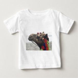 Camiseta Para Bebê Oman Muscat Camel Photo Art Impressão