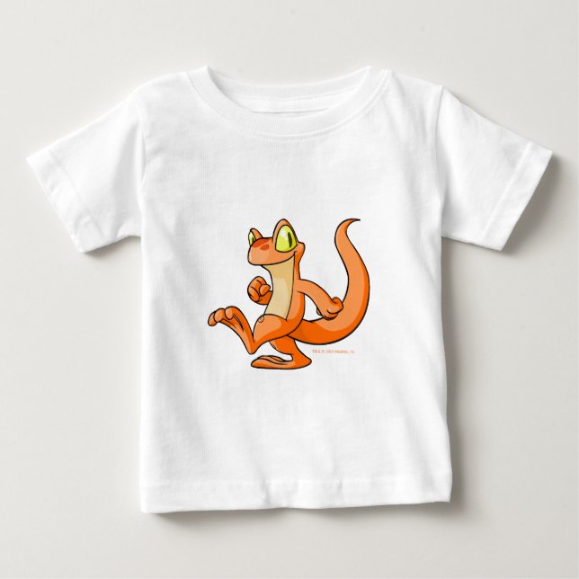 Camiseta Para Bebê Orange Techo em busca (Frente)