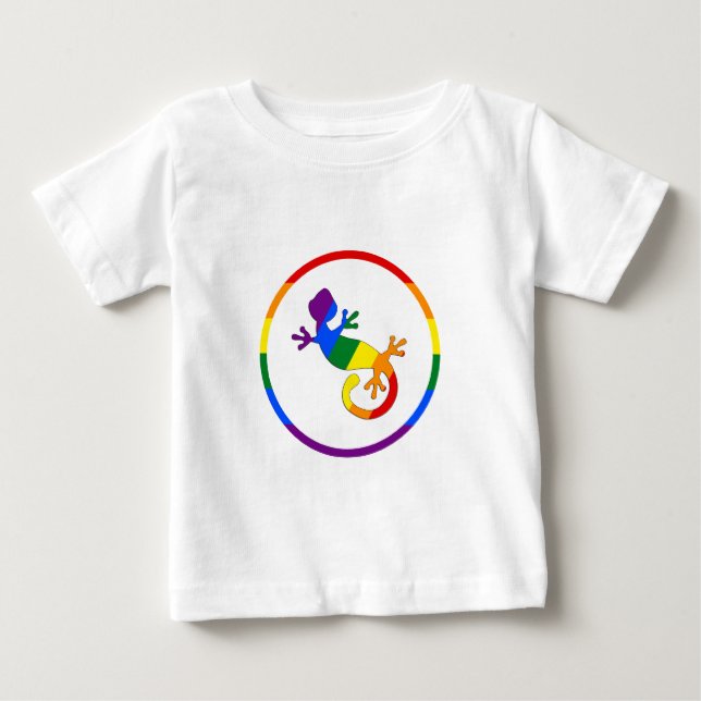 Camiseta Para Bebê Orgulho alegre & lésbica (Frente)
