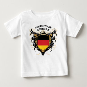 Camiseta Para Bebê Orgulhoso ser alemão
