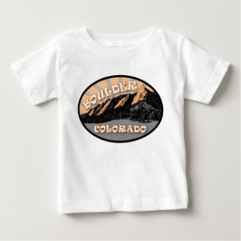 Camiseta Para Bebê Os Flatirons, Parque Chautauqua, Boulder Colorado