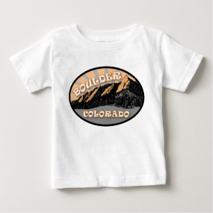 Camiseta Para Bebê Os Flatirons, Parque Chautauqua, Boulder Colorado