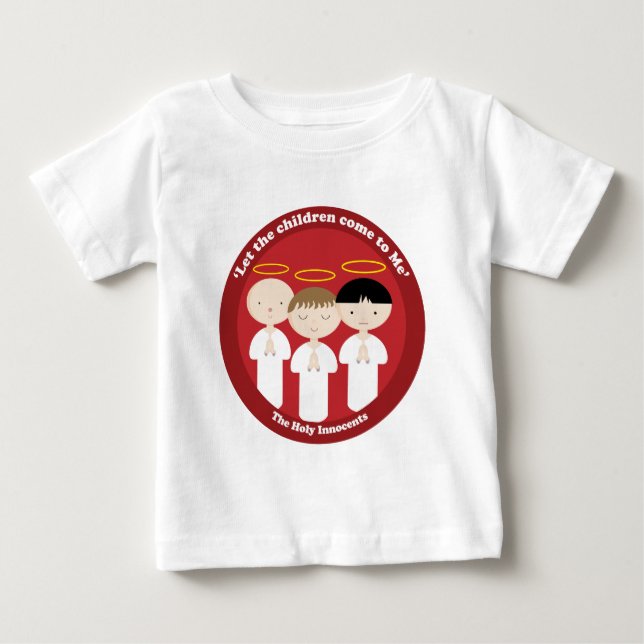 Camiseta Para Bebê Os Santo Inocentos (Frente)