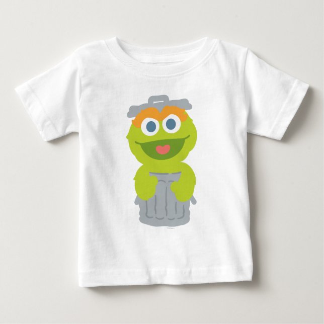 Camiseta Para Bebê Oscar the Grouch Baby (Frente)