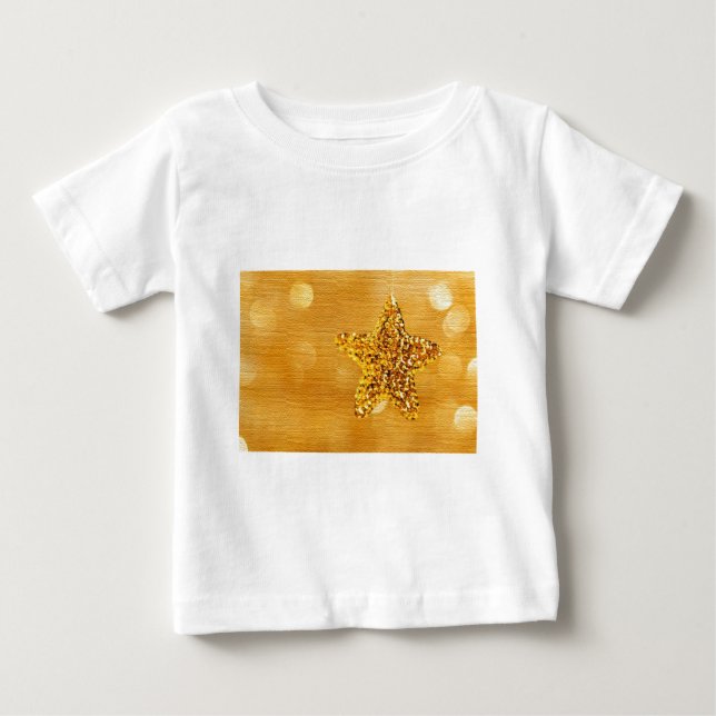 Camiseta Para Bebê Ouro-estrela-PICOSEGUNDO LARGE.jpg (Frente)