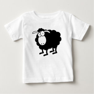 Camiseta Para Bebê Ovinos negros