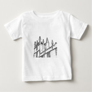 Camiseta Para Bebê Oxford Inglaterra 1986 espirais de construção