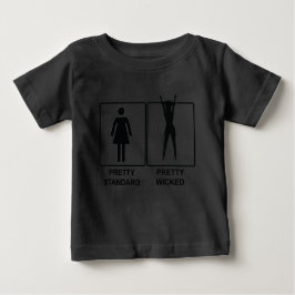 Camiseta Para Bebê Padrão bonito vs Bonito Wicked
