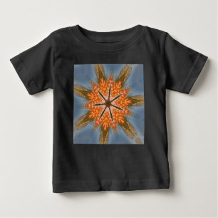 Camiseta Para Bebê Padrão-Leopardo abstrato: Um Efeito Caleidoscópio