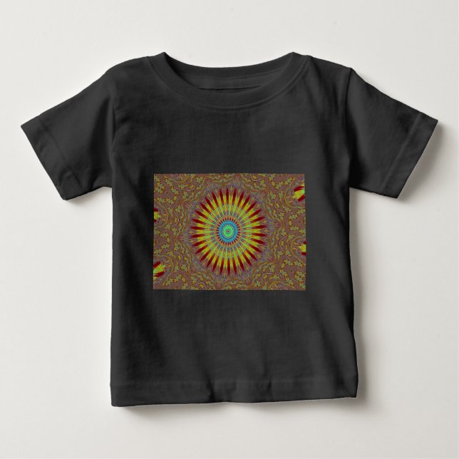 Camiseta Para Bebê Padrão tribal africano de tapetes iranianos.jpg (Frente)
