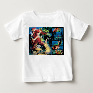 Camiseta Para Bebê Painel instantâneo e verde da lanterna