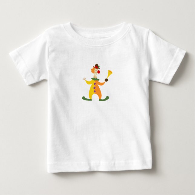 Camiseta Para Bebê Palhaço (Frente)