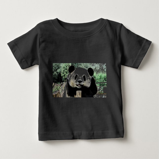 Camiseta Para Bebê Panda (Frente)