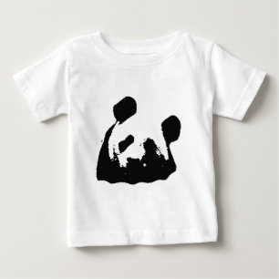 Camiseta Para Bebê Panda Pop de Arte Negra