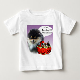 Camiseta Para Bebê Panorama (blktan) de Halloween