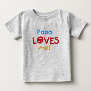 Camiseta Para Bebê Papai me ama