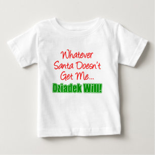 Camiseta Para Bebê Papais noeis não Dziadek Will