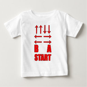 Camiseta Para Bebê Para Cima para Baixo para a Esquerda para a Esquer
