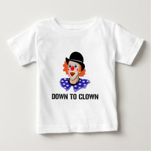 Camiseta Para Bebê Para clown para baixo piada engraçada do humor