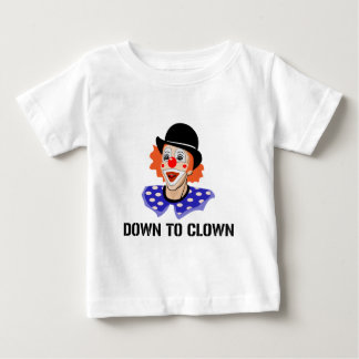 Camiseta Para Bebê Para clown para baixo piada engraçada do humor