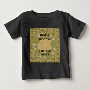 Camiseta Para Bebê Para servir de proteção, tenha um belo dia