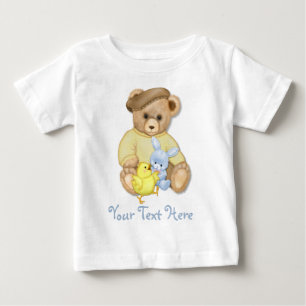 Camiseta Para Bebê Páscoa ursinho Boy