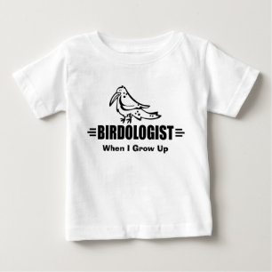 Camiseta Para Bebê Passarinho Observador de Pássaros Observação de Pá
