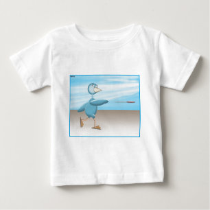 Camiseta Para Bebê Pássaro Azul