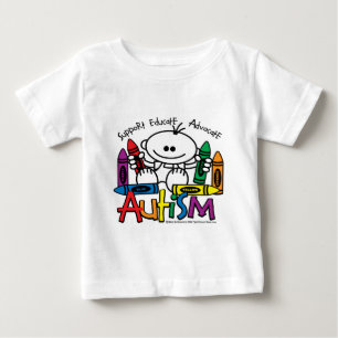 Camiseta Para Bebê Pastéis do autismo
