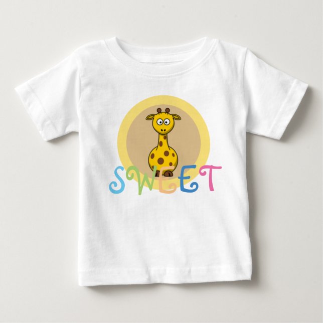 Camiseta Para Bebê Pastel Colors SWEET (Frente)
