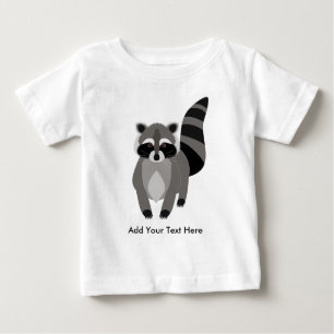 Camiseta Para Bebê Patife pequeno do guaxinim personalizado