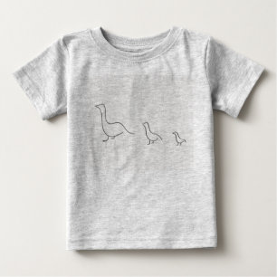 Camiseta Para Bebê Patos - Creeper orgânico