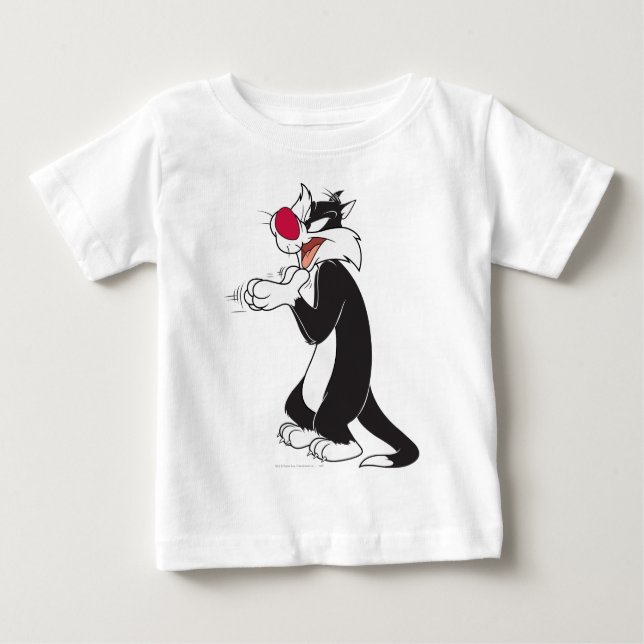 Camiseta Para Bebê Peças de borracha SYLVESTER™ (Frente)
