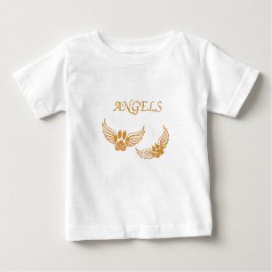 Camiseta Para Bebê Peixes de Animais de Companhia Anjo Distantes