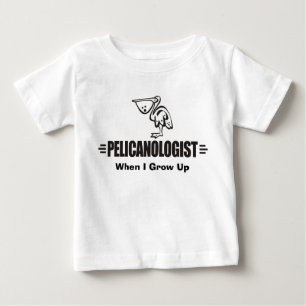 Camiseta Para Bebê Pelicanólogo Engraçado Pelicano