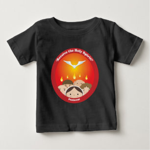 Camiseta Para Bebê Pentecostes do Espírito Santo