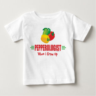 Camiseta Para Bebê Peppers Engraçados