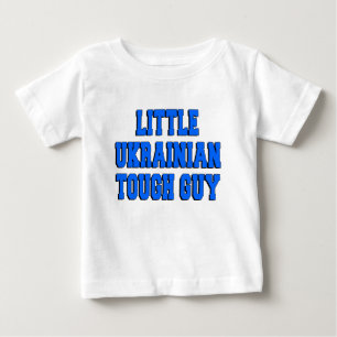 Camiseta Para Bebê Pequena Cara Ucraniana Dura
