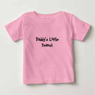 Camiseta Para Bebê Pequeno amendoim pai