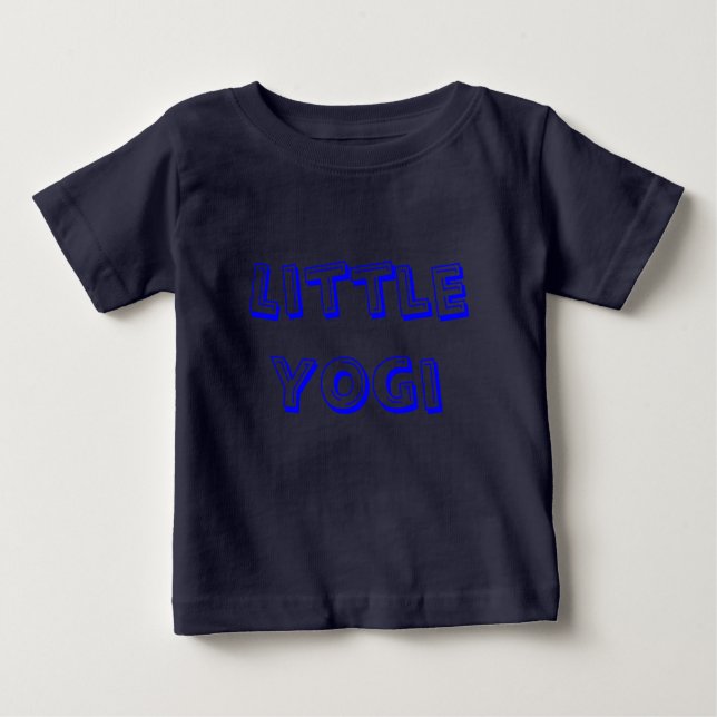 Camiseta Para Bebê Pequeno Iogi - Roupas De Ioga De Bebê (orgânico) (Frente)