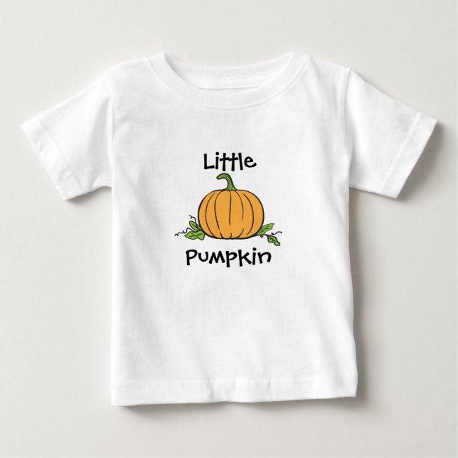 Camiseta Para Bebê Pequeno Pumpkin (Frente)