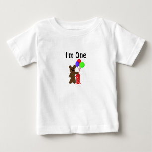 Camiseta Para Bebê Pequeno Urso Sou Um