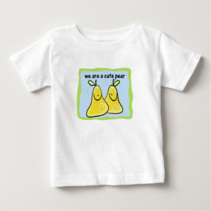 Camiseta Para Bebê Pera bonito - gêmeos/t-shirt do irmão