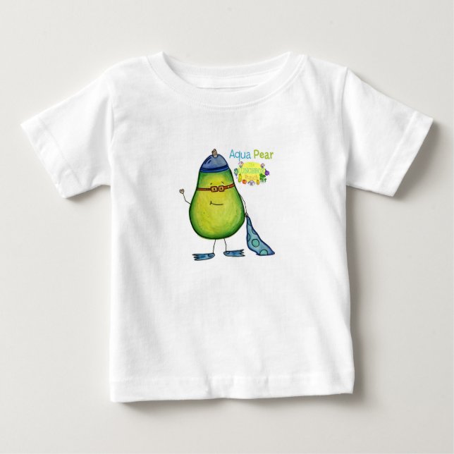 Camiseta Para Bebê Pera do Aqua, T do bebê (Frente)