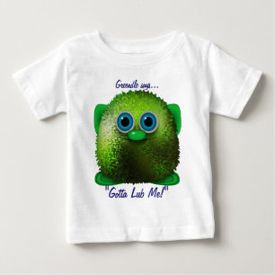 Camiseta Para Bebê Personagem de Livro Adorável do Criança Bumbum Cut