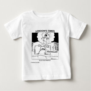 Camiseta Para Bebê Pesaradas de Lesmas Divertidas