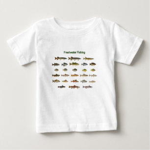 Camiseta Para Bebê Pesca de água doce